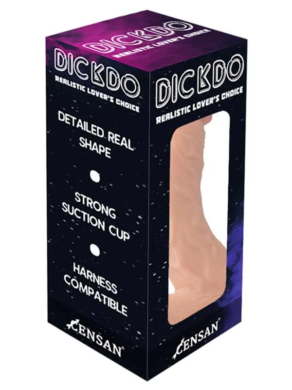 Dickdo Gerçekçi Eğik Dildo Penis 18cm ürün görseli