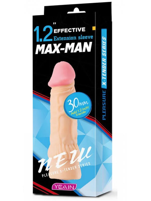 Max Man Dolgulu Damarlı Penis Kılıfı 16.5 cm ürün görseli