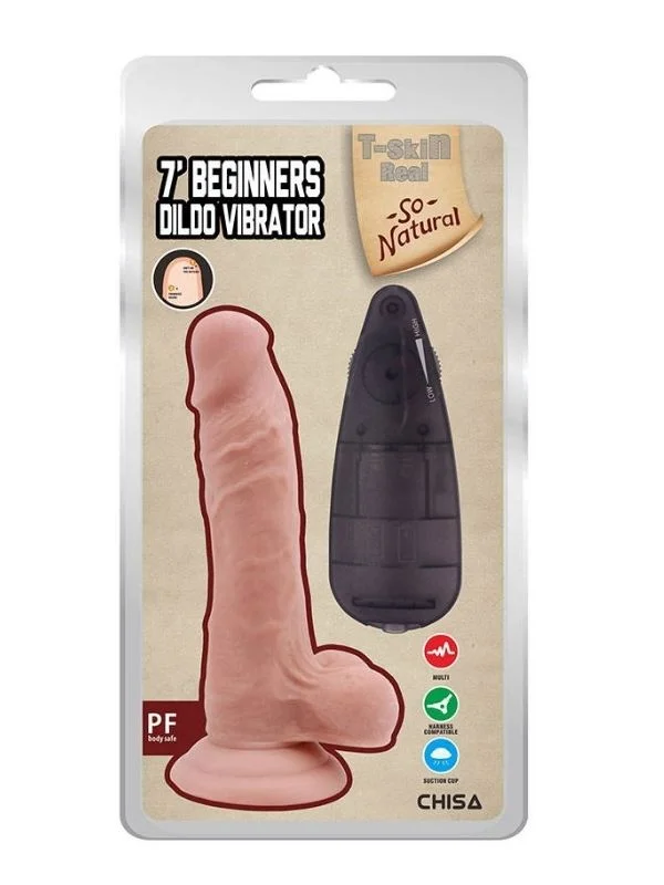 7" Beginners Dildo Vibrator ürün görseli