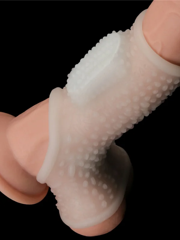 Vibrating Drip Knights Ring with Scrotum Sleeve ürün görseli