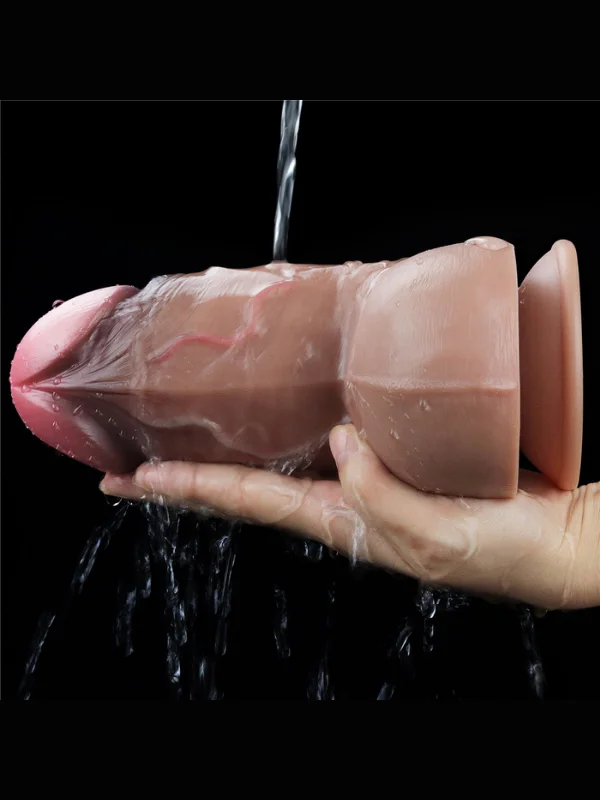 7.0 İnç Dual Layered Platinum Silicone Cock ürün görseli