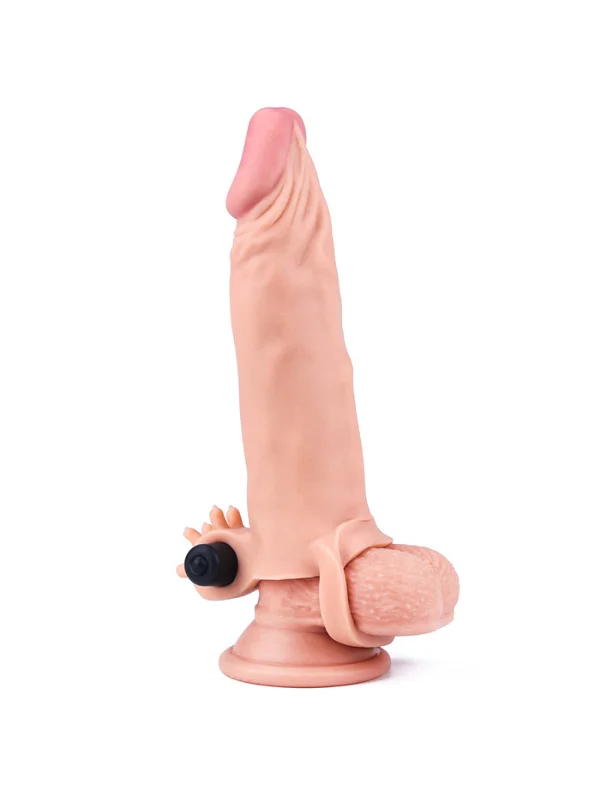 Add 2 İnç Pleasure X Tender Vibrating Penis Sleeve Flesh ürün görseli