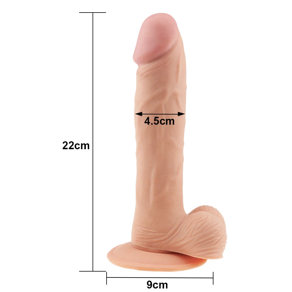 9İnç The Ultra Soft Dude Dildo ürün görseli