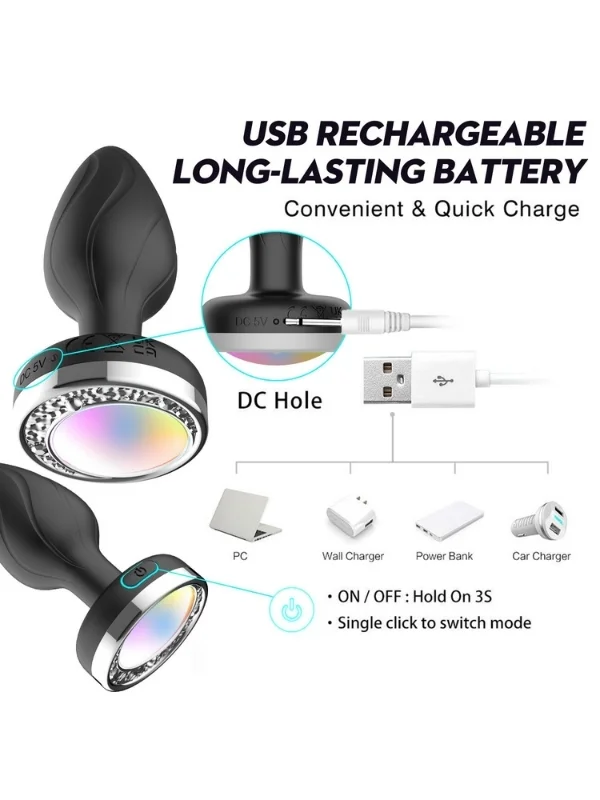 Ycxydr Telefon Kontrollü Titreşimli Anal plug ürün görseli