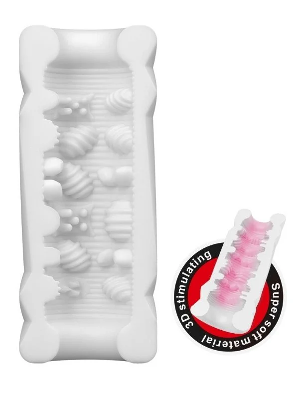 Super Soft Material 3d Stimulating Kola Kutusu Şeklinde Mastürbatör ürün görseli