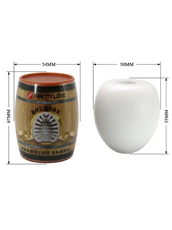 Bourbon Fıçı Şeklinde Yumurta Mastürbatör ürün görseli