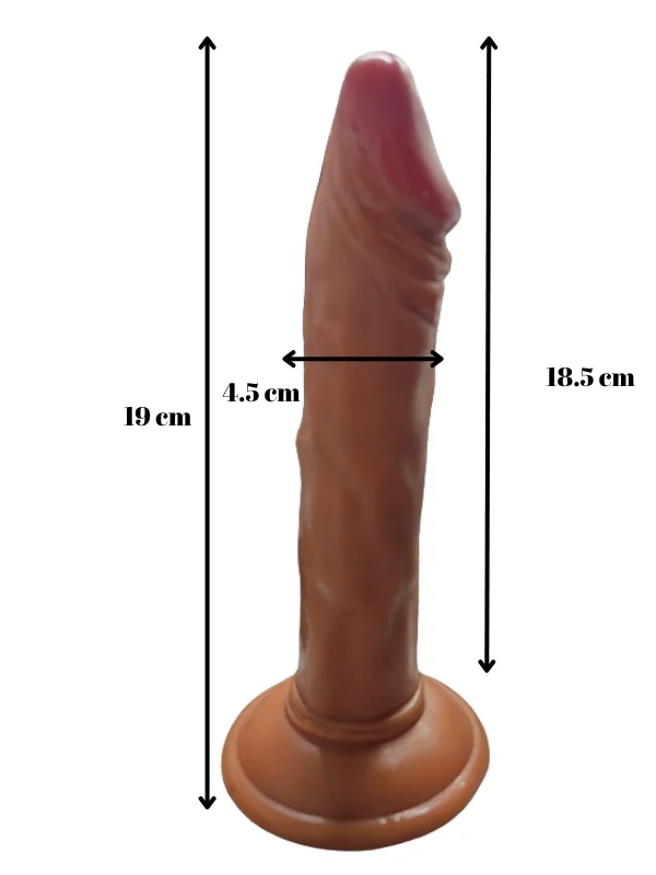 Gerçekçi Testissiz Melez Dildo ürün görseli