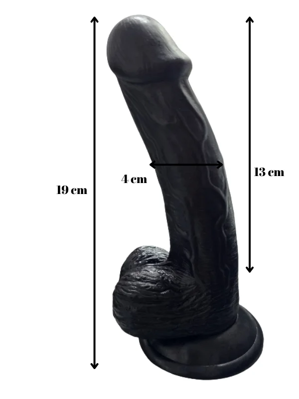 Gerçekçi Testisli Dildo ürün görseli