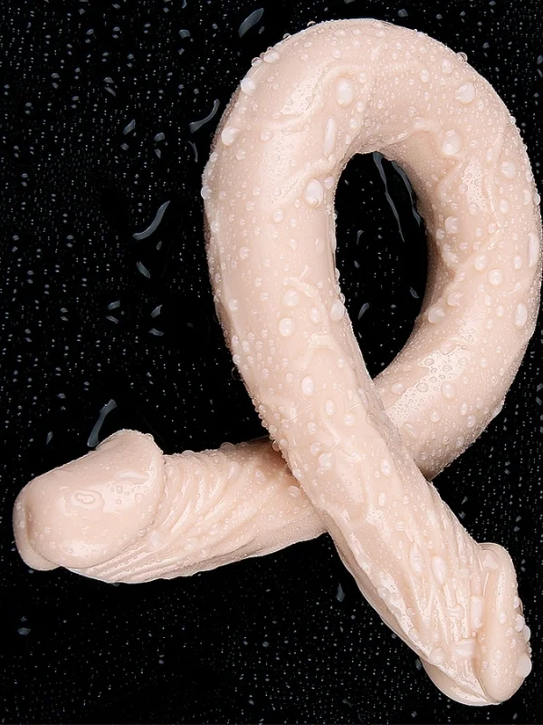 Çift Taraflı Esnek Dildo 34 cm — Gerçekçi Dokulu ürün görseli
