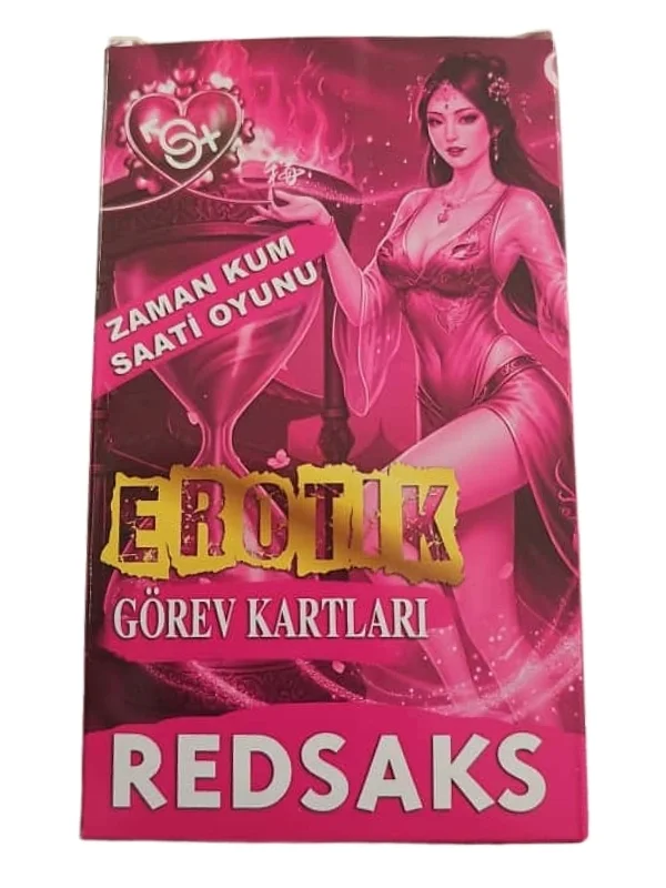 RedSaks Zaman Kum Saati Çiftler Oyunu — 1 Dakikalık Tutku ve Eğlence Görev Kartlarıyla Romantik Oyun Seti