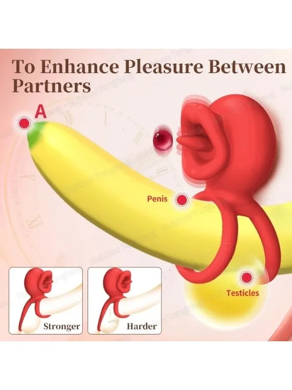 Çift Halkalı Titreşimli Penis Halkası — Çift Yönlü Zevk ürün görseli