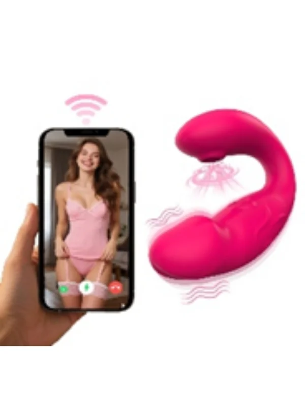 App Kontrollü Çift Motorlu Titreşimli Vibratör — Uzaktan Kumandalı, Ergonomik Tasarım