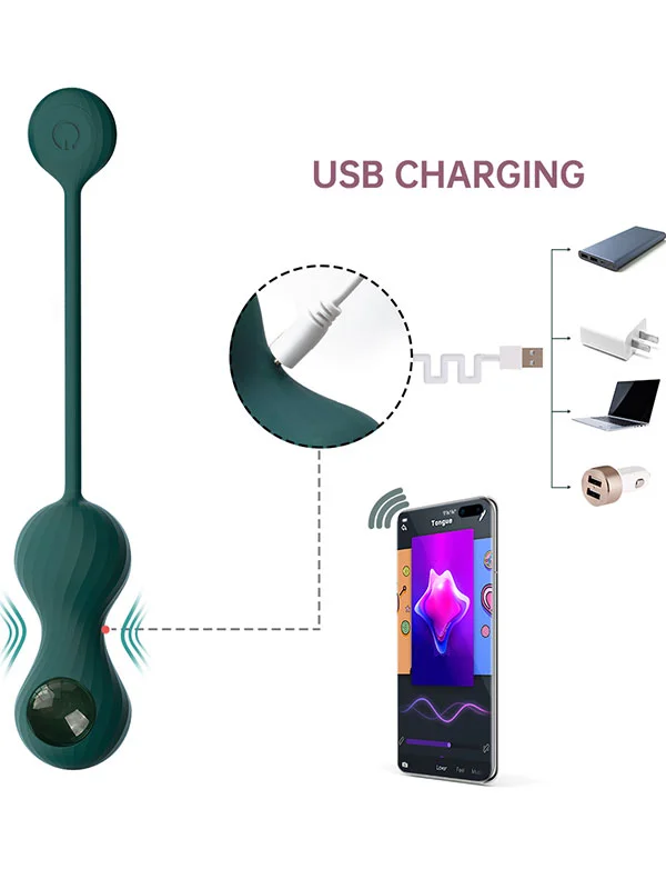 Magic Motion Crystal Duo Telefon Kontrollü Kegel Egzersiz Topları ürün görseli