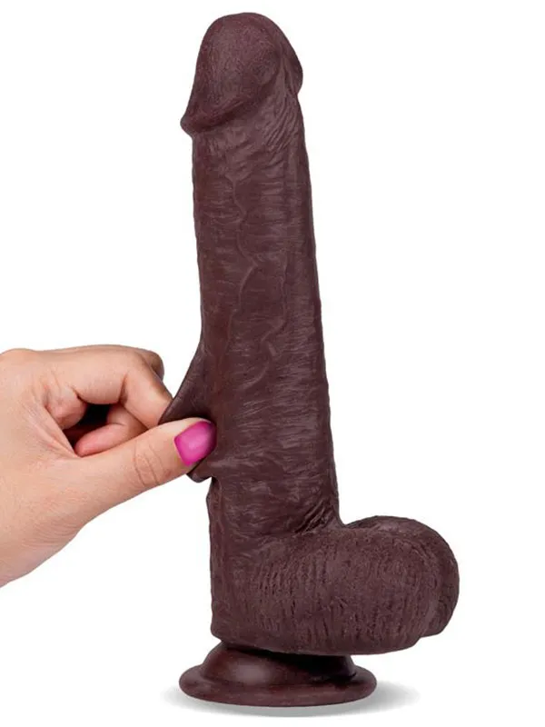 8" Dual Layer Oynar Derili Realistik Penis 20 cm ürün görseli
