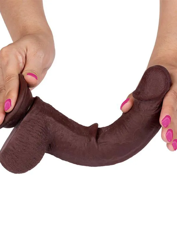 8" Dual Layer Oynar Derili Realistik Penis 20 cm ürün görseli
