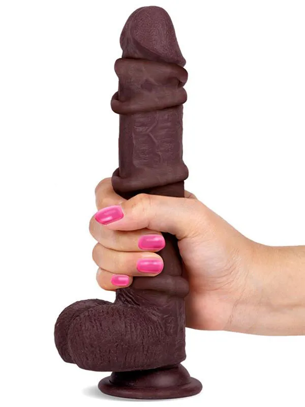8" Dual Layer Oynar Derili Realistik Penis 20 cm ürün görseli