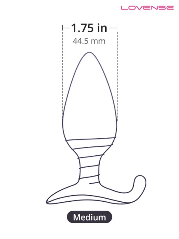 Lovense HUSH App Controlled Anal Plug 1.75" ürün görseli