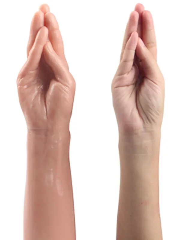 13.5" King Size Realistic Magic Hand El Dildo 35 cm ürün görseli