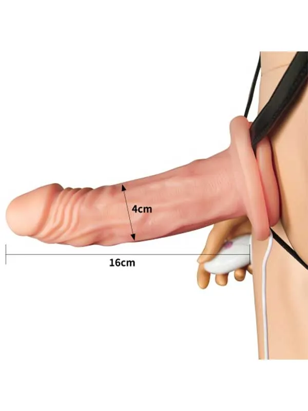 Belden Bağlamalı Titreşimli Penis 16.5 cm ürün görseli