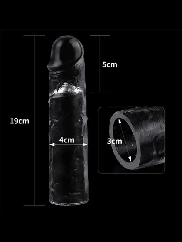 Flawless Şeffaf Penis Kılıfı 5 cm Uzatmalı ürün görseli