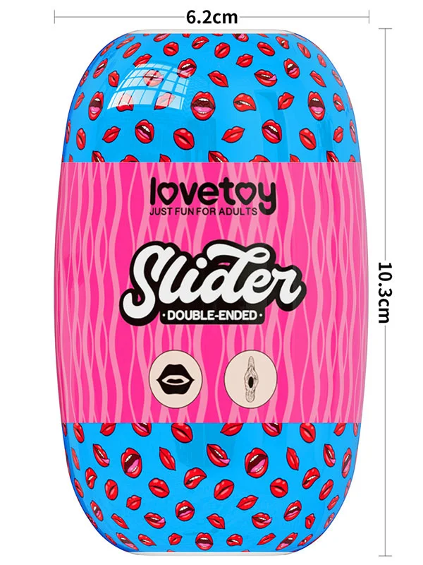 LoveToy Slider Double-Ended Ağız ve Vajina Mastürbatör ürün görseli