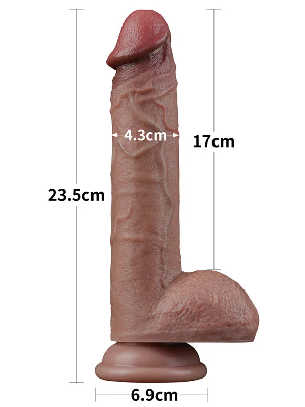 9'' Dual Layered Silicone Cock ürün görseli