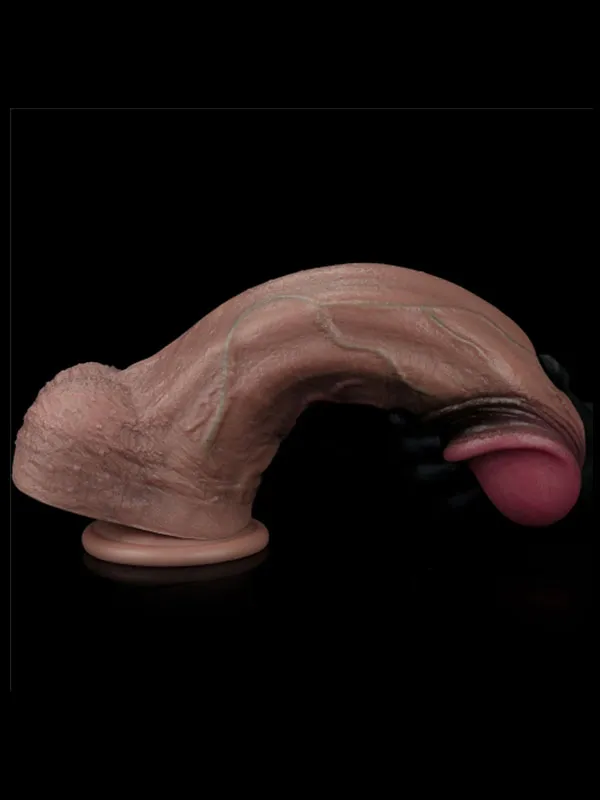 13'' Dual Layered Silicone Cock XXL 33 cm ürün görseli