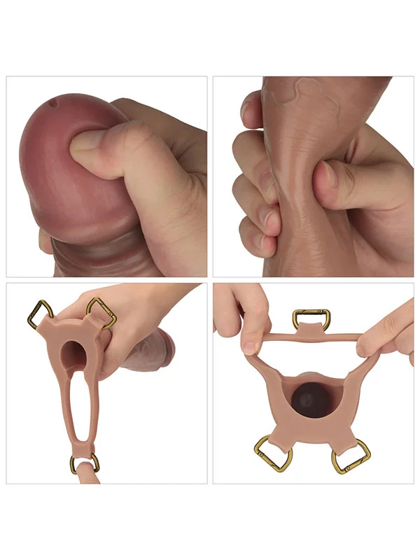 LoveToy Ingen 9'' Enhanced Set L/XL/2XL İçi Boş Kemerli Penis ürün görseli