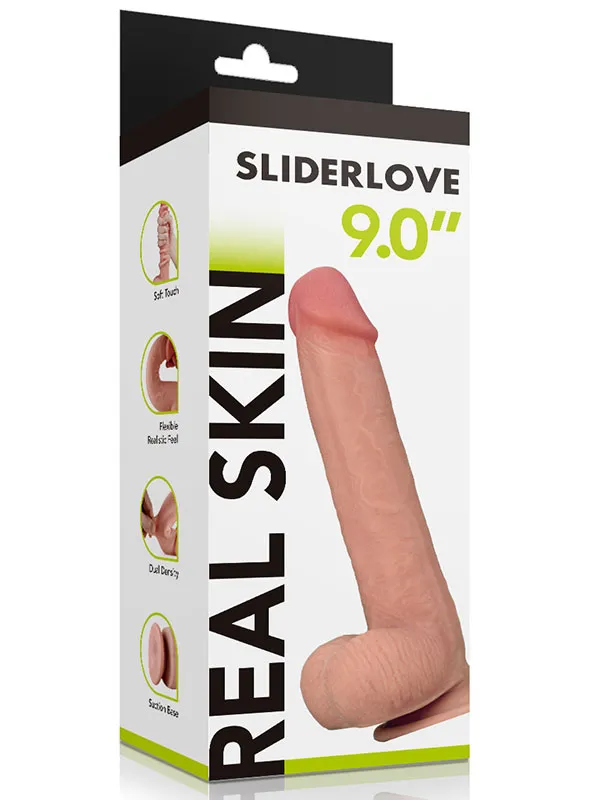 9" Dual Layer Oynar Derili Realistik Penis 23 cm ürün görseli