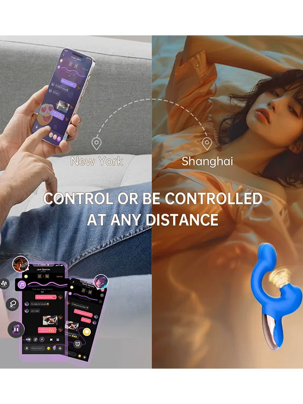 Magic Ponder Telefon Kontrollü Hareket Algılama Özellikli Çift Uyarımlı Vibratör ürün görseli