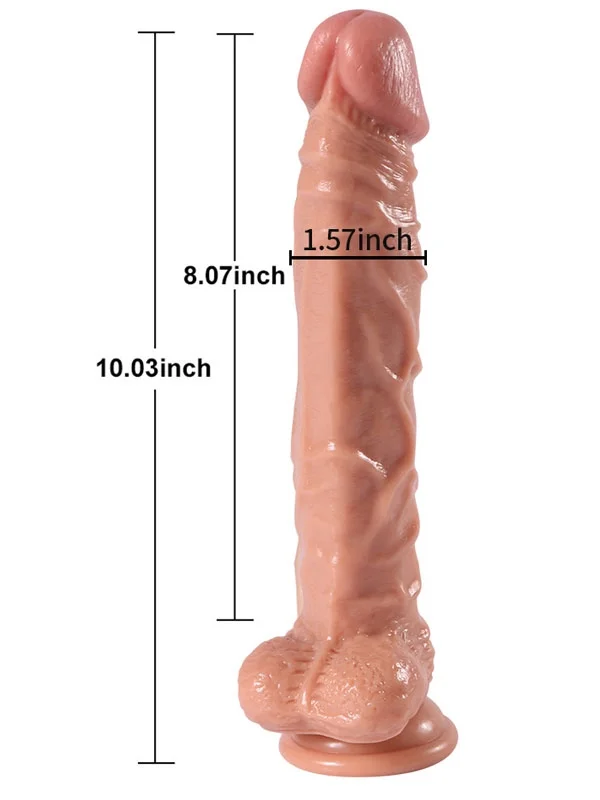 Döner Başlı Uzaktan Kumandalı Şarjlı Realistik Dildo 25.5 cm ürün görseli