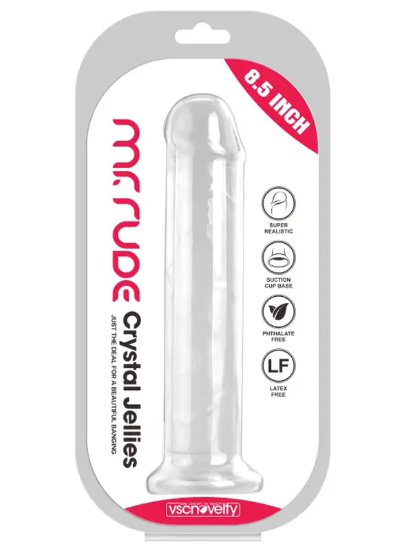 8.5" Realistik Jel Dildo 21.5 cm ürün görseli