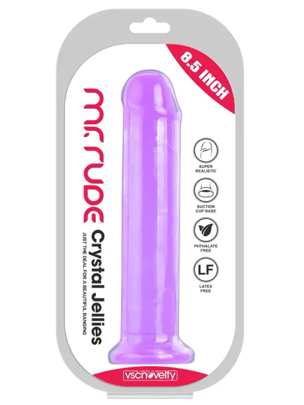 8.5" Realistik Jel Dildo 21.5 cm ürün görseli